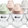 Tommee Tippee Closer To Nature- Zuigflessen - Anti-koelik Ventiel - 260 Ml- Pak Van 6 Stuks - Doorzichtig