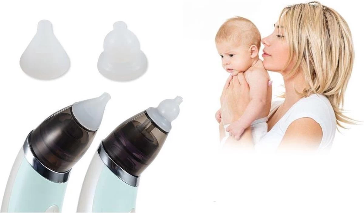 A&K Elektrische Oplaadbare Neuspeer Voor Baby En Kinderen - Inclusief Oplader, Handleiding En Batterijen - Hygiënische Neusreiniger - Baby Aspirator - Neuszuiger - Baby Neuspompje - Toetenveger - Snoetenpoetser - Mintgroen - Neusspoeler - Afbeelding 11