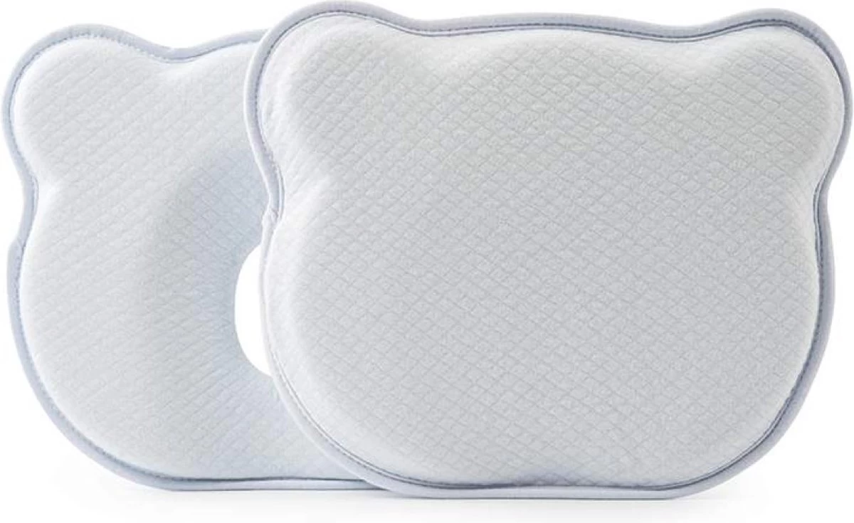 Orthopedisch Baby Hoofdkussen - Babykussen - Incl. GRATIS Afneembare Hoes - Blauw