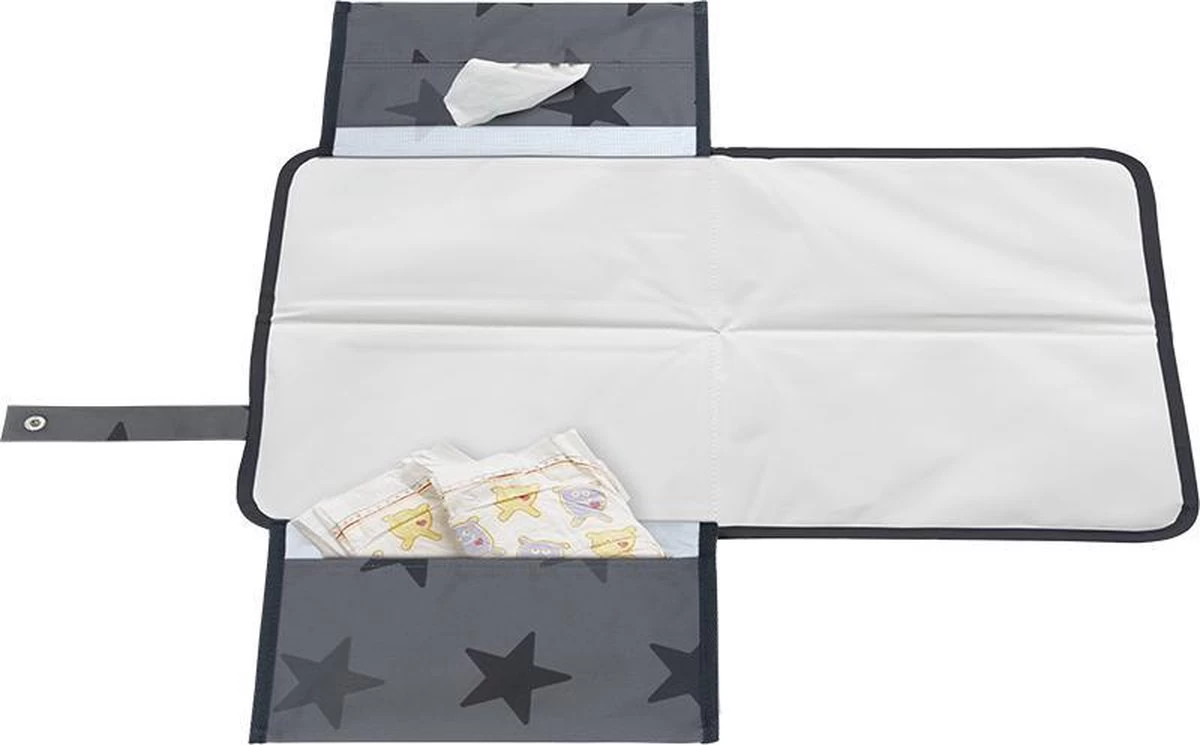 Dooky 3 In 1 Changing Pack Verschonings Matje Grey Stars - Afbeelding 5