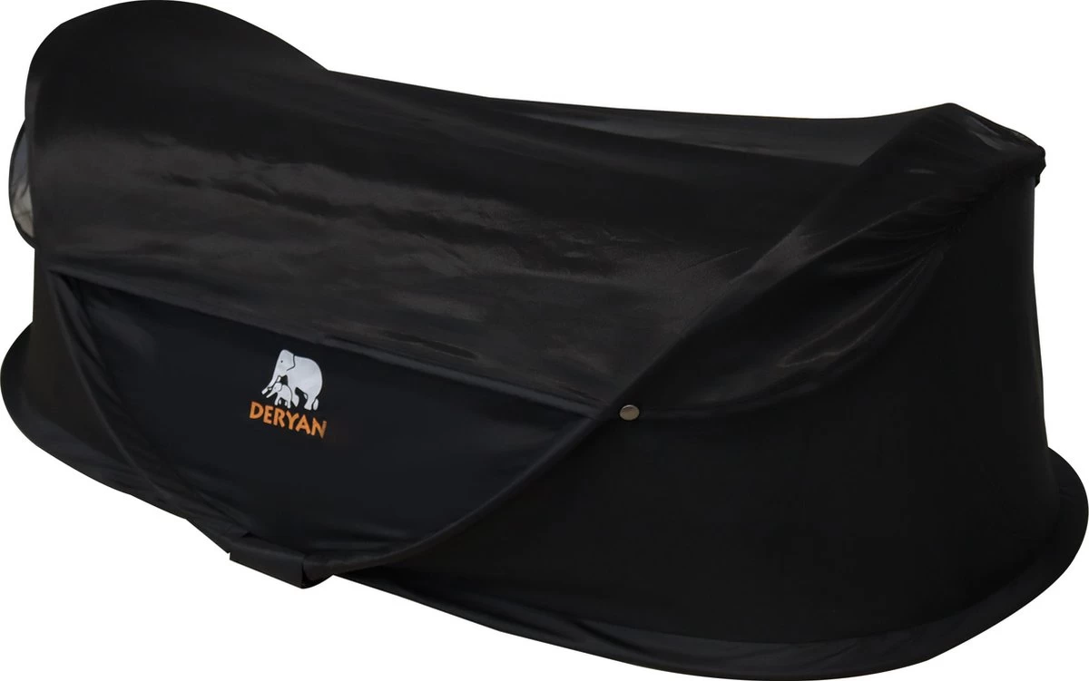 Deryan Infant BabyBox Campingbedje - Baby Klamboe - Zwart - Afbeelding 2