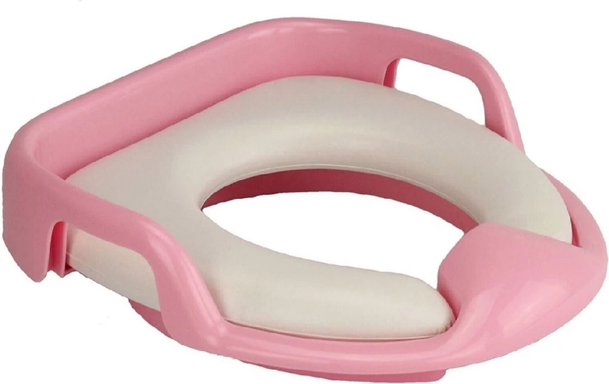 Universele Toiletbril Met Handvaten Voor Kinderen | Kinder Toiletzitje Toiletstoel | WC-bril Verkleiner Voor Peuters En Kleuters | Roze LB-A23