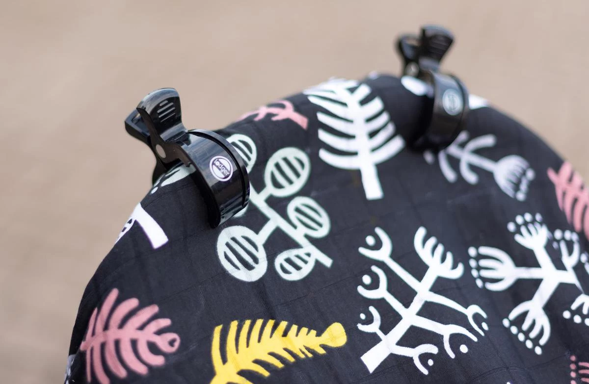 Lodger Kinderwagenaccessoire - Swaddle Clips - Zwart - 2 Stuks - Afbeelding 4