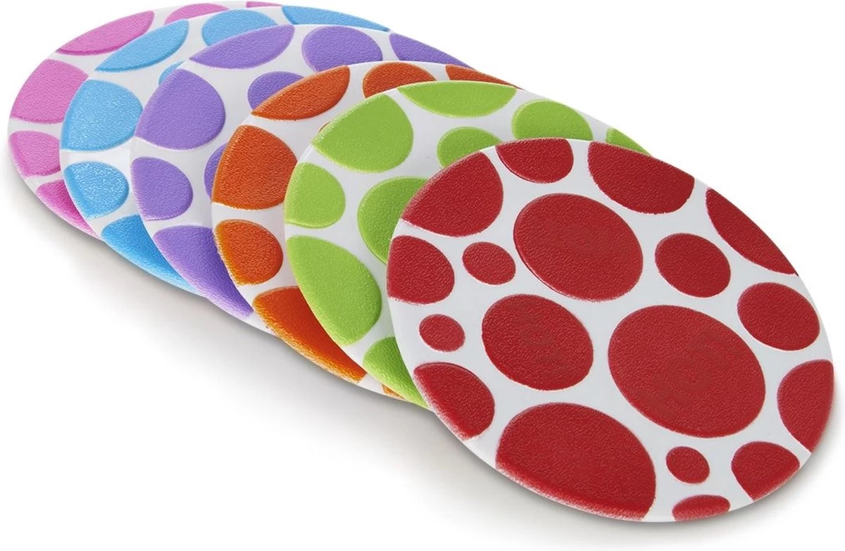 Munchkin Grippy Dots Anti-Slip Badmat Stippen - 6 Stuks - Diverse Kleuren - Afbeelding 7