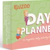 KLUZOO Dagplanner – 72 Magnetische Kaarten Meisje-Pictogrammen Voor Planbord Met Activiteiten En Taken – Zindelijkheidstraining – Beloningssysteem – Montessori Speelgoed - Zindelijkheid - Potjestraining Jongens En Meisje – Dagritme - Planner – Kind