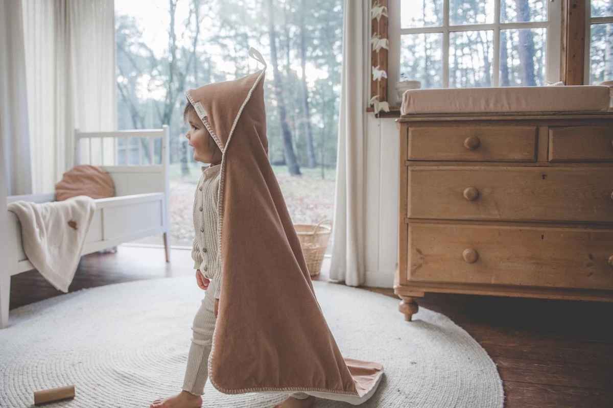 Koeka Omslagdoek Teddy Oddi - Lichtbruin - 100x100cm - Afbeelding 11