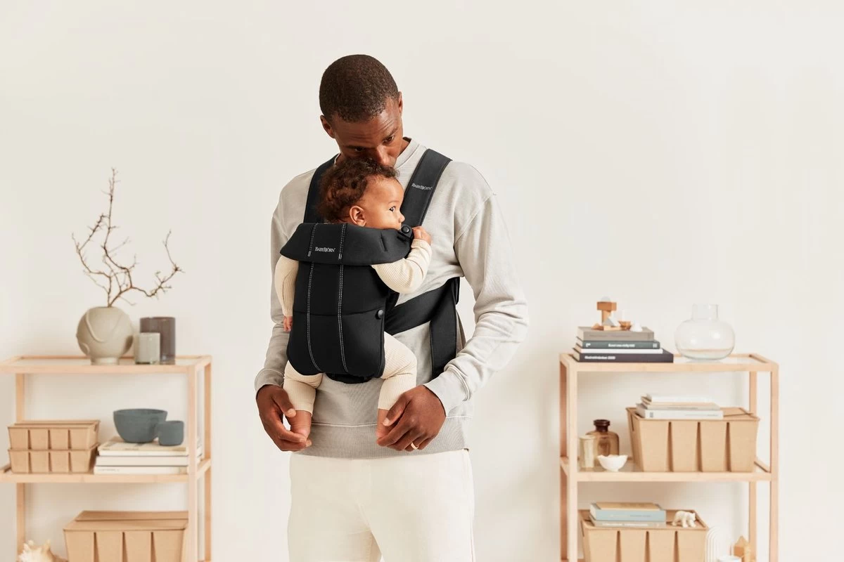 BabyBjörn Draagzak Mini - Cotton - Zwart - Afbeelding 4