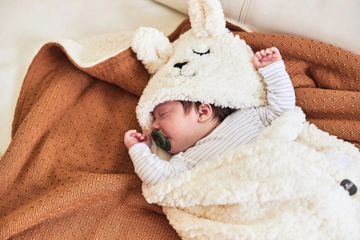 Jollein Baby Deken Ledikant 100x150cm Teddy - Bliss Knit - Caramel - Afbeelding 14