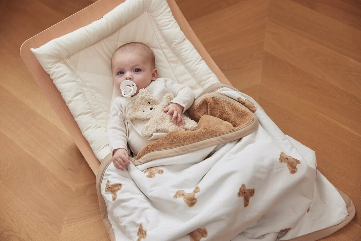Jollein Baby Deken Ledikant Jersey 100x150cm - Teddy Bear - Afbeelding 9