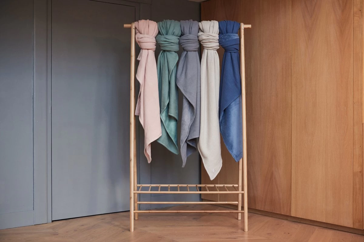 Jollein Baby Deken Wieg 75x100cm Basic Knit - Nougat/Fleece - Afbeelding 7