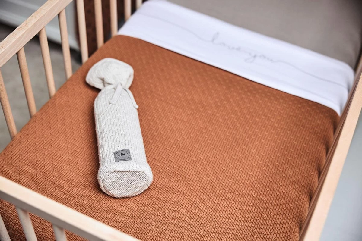 Jollein Baby Laken Ledikant 120x150cm Love You - Nougat - Afbeelding 17