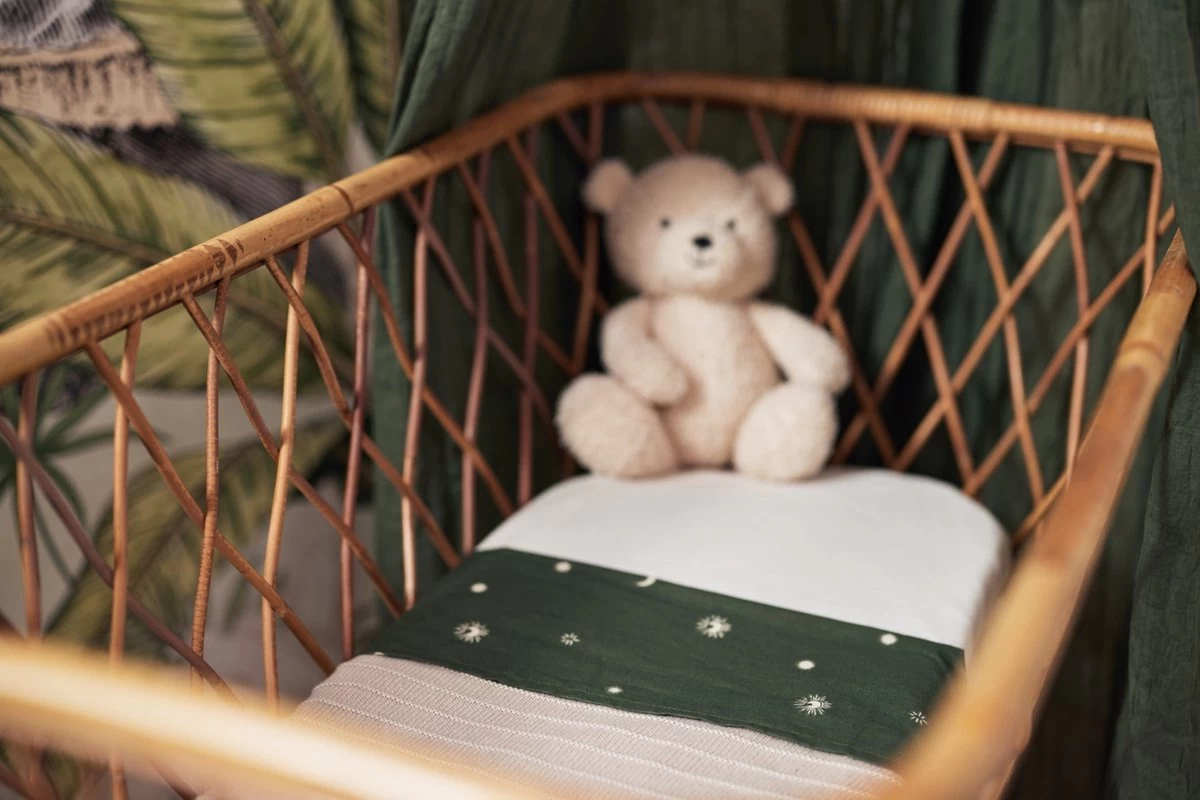 Jollein Baby Laken Ledikant 120x150cm Stargaze - Leaf Green - Afbeelding 6