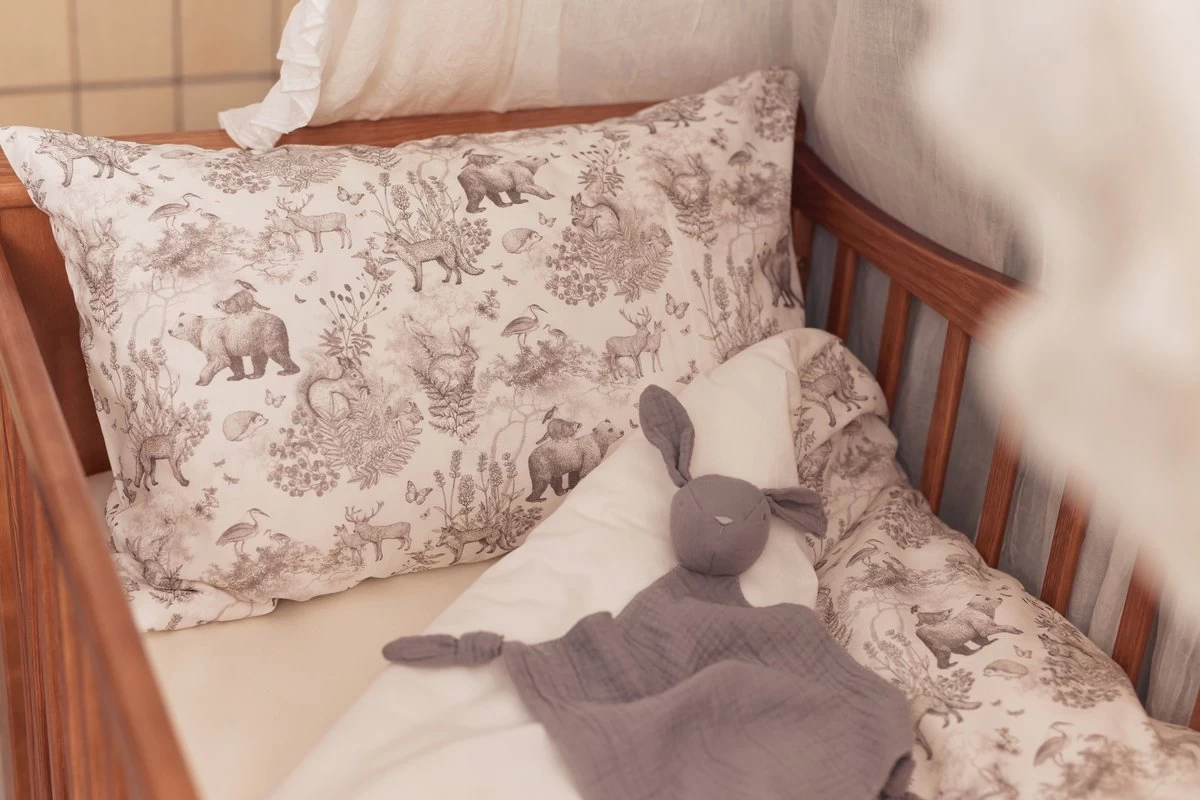 Jollein Baby Dekbedovertrek Met Sloop 100x135/140cm Pimpelmees - Forest Animals - Afbeelding 6