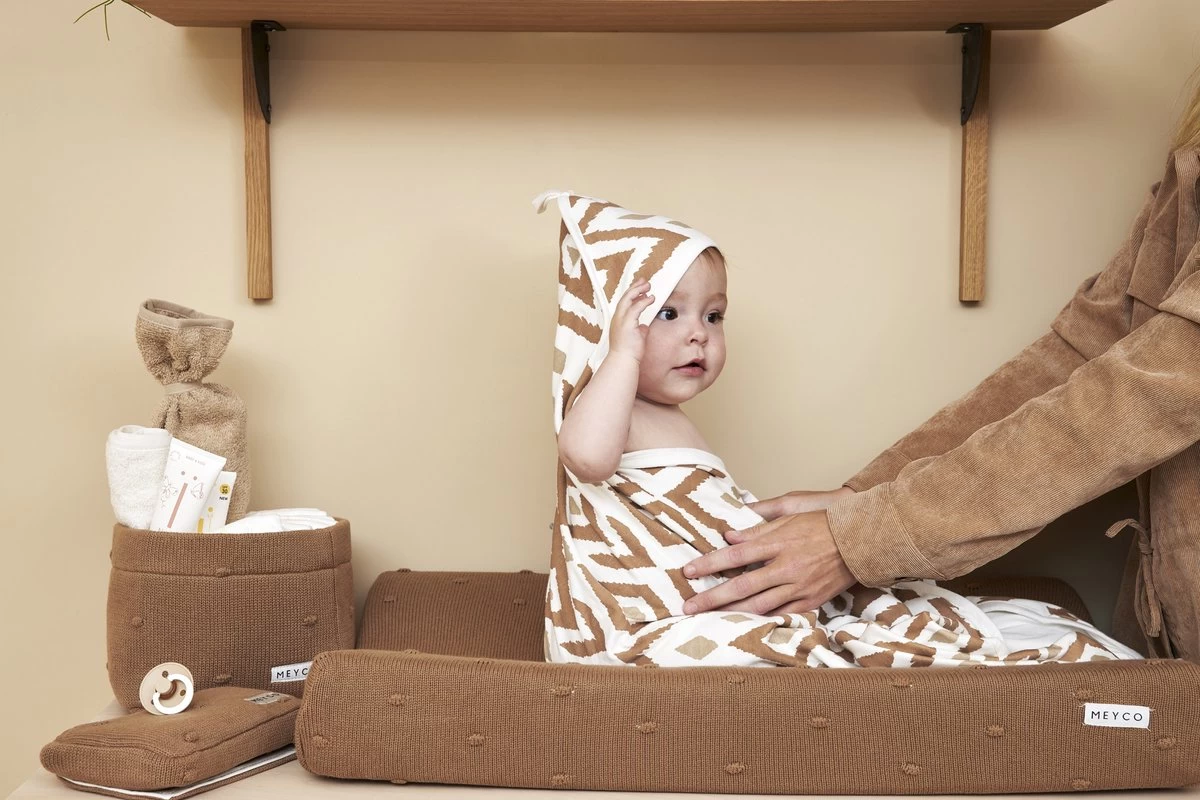 Meyco Mini Knots Commodemandje - Toffee - Small - Afbeelding 5