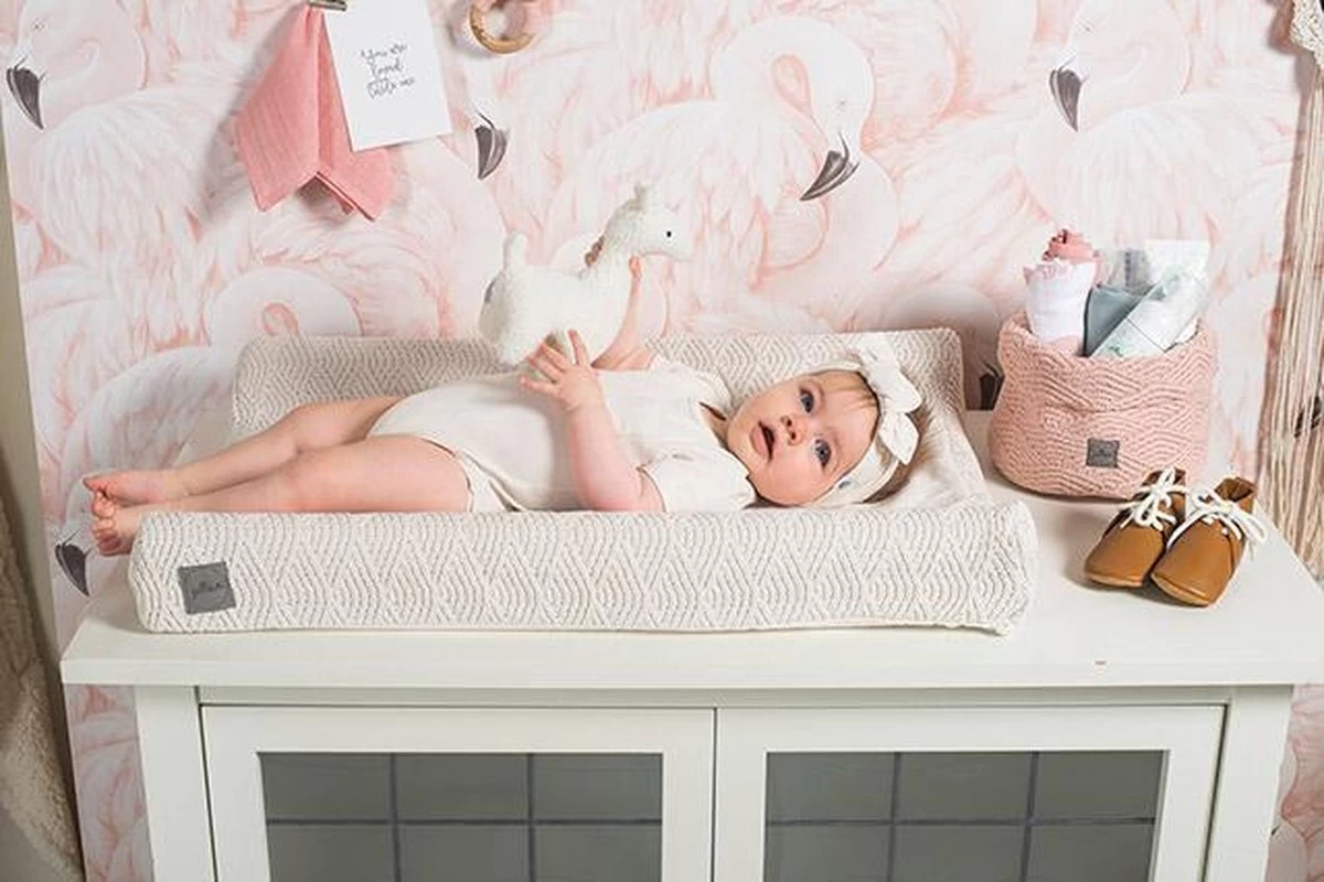 Jollein Commodemandje River Knit - Pale Pink - Afbeelding 4