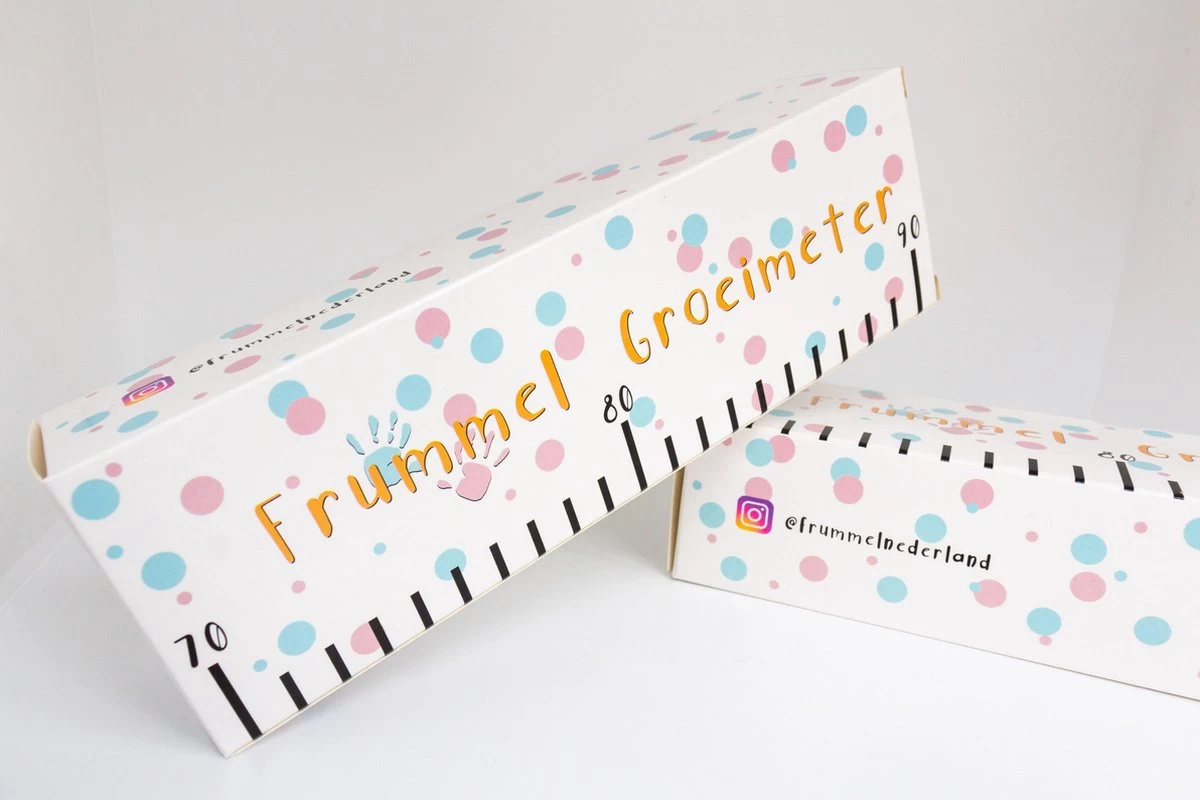 Frummel Groeimeter Hout & Canvas Blanco - Kinderkamer Decoratie | Babykameraccessoires | Wanddecoratie | Kraamcadeau | Kinderkamer Decoratie |Babykamer Accessoires - Afbeelding 5