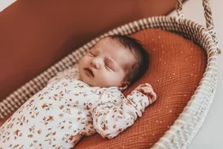 Verschoonmand Inclusief Dik Matras - Bruine Hengsels - Rieten Verschoonmand - Zeegras Verschoningsmand - Combineer Met Hoeslakentjes - Verschoonmatras - Aankleedkussen