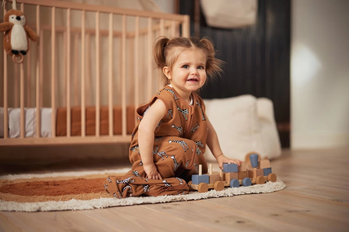 Jollein Baby Slaapzak Jersey 70cm Giraffe - Caramel - Afbeelding 8