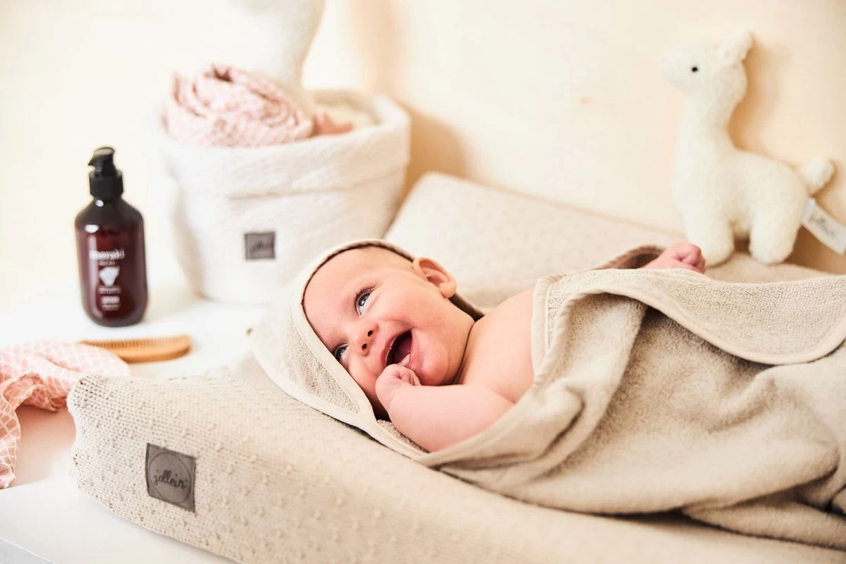 Jollein Badcape Badstof 75x75cm - Nougat - Afbeelding 16