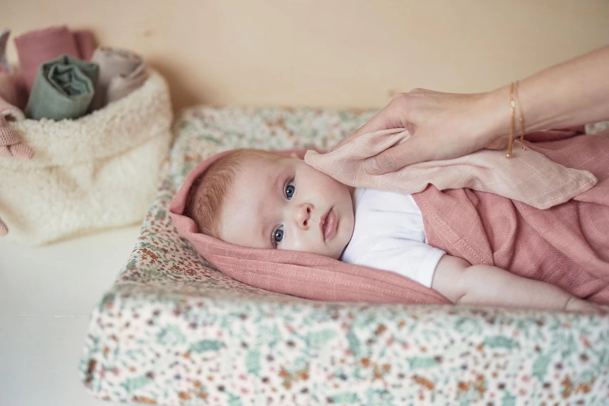 Jollein Baby Hydrofiel Washandje Bamboe Katoen - Pale Pink - 3 Stuks - Afbeelding 2