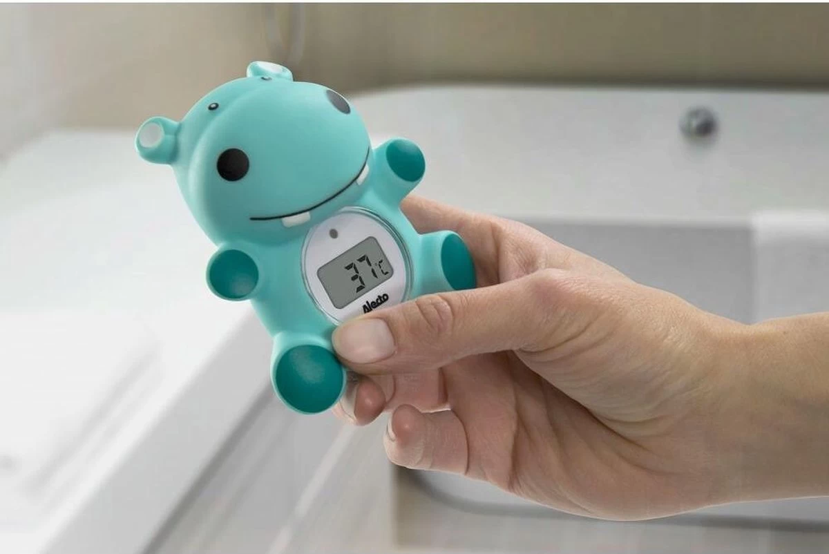 Alecto Baby BC-11 Thermometer Nijlpaard - Meting Badwatertemperatuur - Afbeelding 3