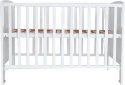 Prenatal Ledikant - Babybed - Babybedje Met Platte Spijlen - 60x120 Cm - Exclusief Matras - Wit