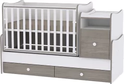 Trend Plus Lorelli Combi Ledikant 5 In 1 Met Schommel Funtie White / Coffee