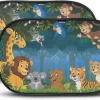 Nince Zonnescherm Auto Zijraam Van Hoge Kwaliteit - Jungle - Set Van 2