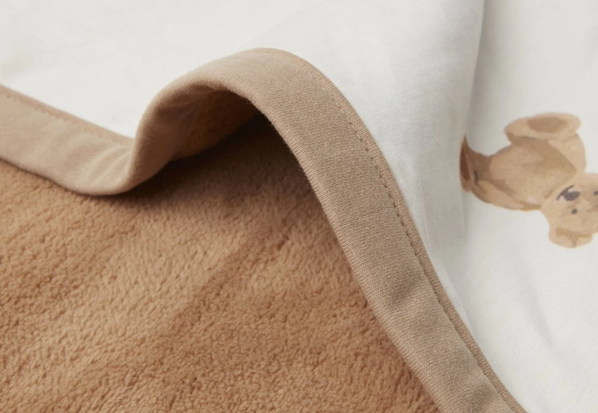 Jollein Baby Deken Ledikant Jersey 100x150cm - Teddy Bear - Afbeelding 5