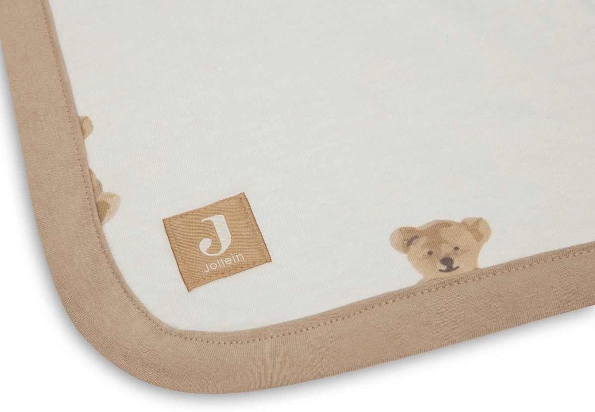 Jollein Baby Deken Ledikant Jersey 100x150cm - Teddy Bear - Afbeelding 6