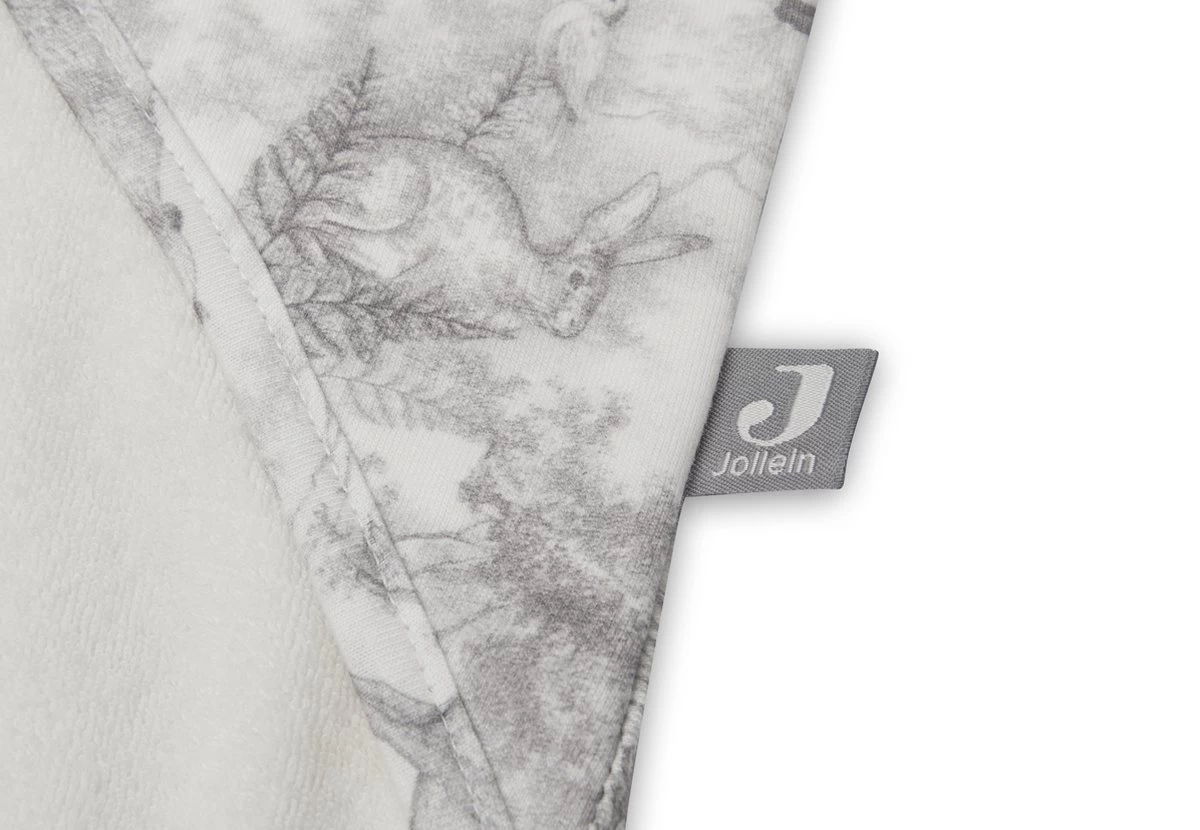 Jollein Badcape 75x75cm Pimpelmees - Forest Animals - Afbeelding 7