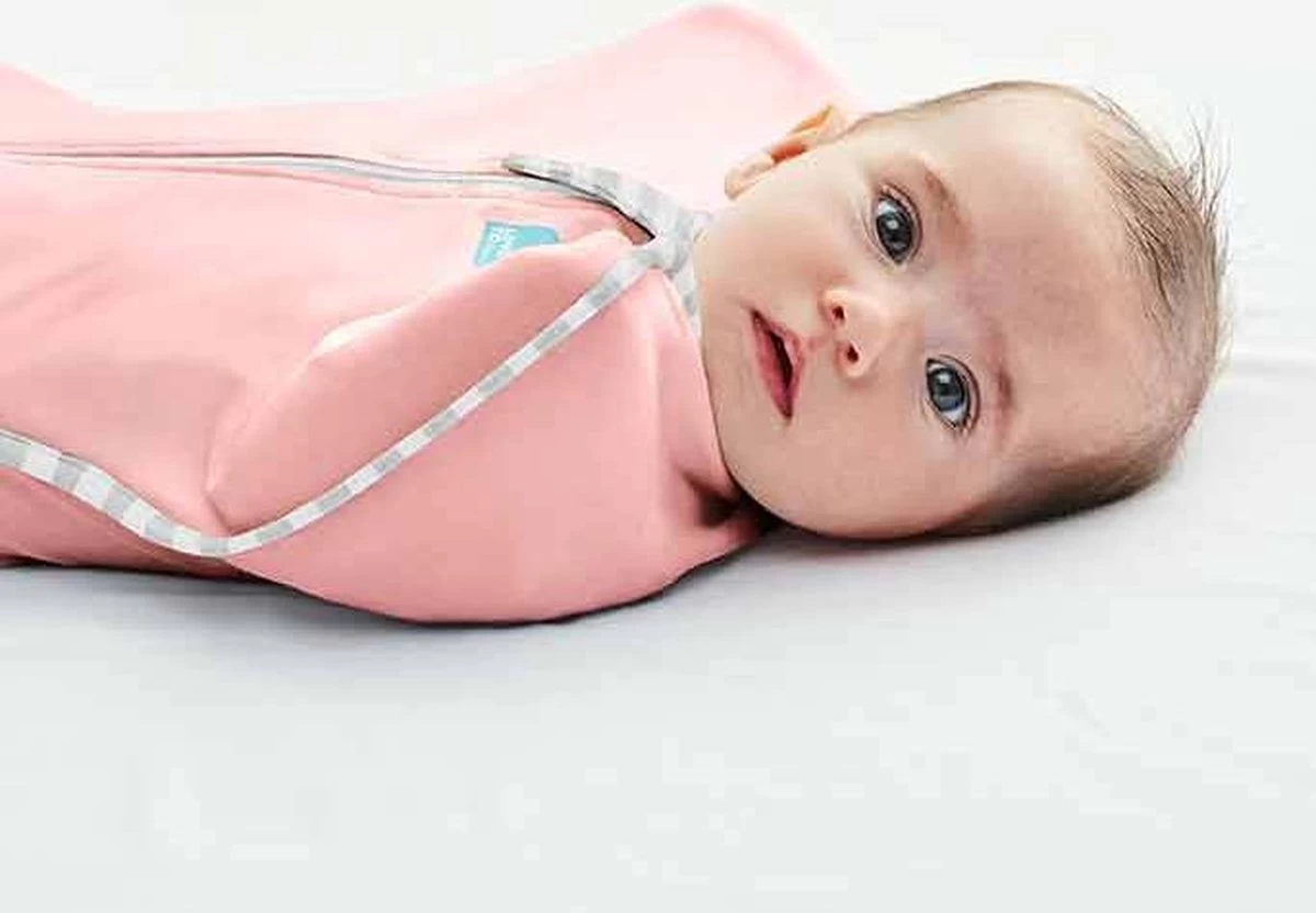 Love To Dream™ Babyslaapzak Swaddle Up™ - Inbakeren - Baby 0-3 Maanden - 3.5-6 Kg - All Season - Oud Roze - Afbeelding 2