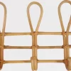 Rotan Kapstokje | Rotan Wandrekje | Kapstok Hout |Kapstokje Met 3 Haken| Wandrekje Boho Stijl |Rotan Rekje Babykamer