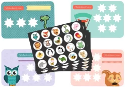 Beloningssysteem Voor Zindelijkheidstraining Kind - 20x Beloningskaart - 120 Stickers - Plasdiploma - Beloningsstickers