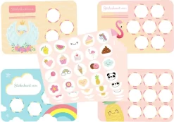 Beloningssysteem Meisje - Zindelijkheidstraining Kind - 20x Beloningskaart - 120 Stickers - Plasdiploma - Beloningsstickers