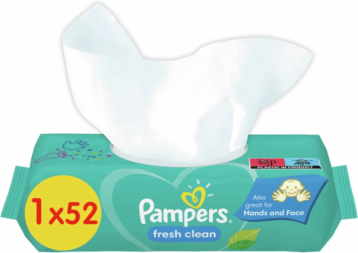 Pampers® Pampers - Baby Dry - Maat 3 - Mega Pack - 84 Luiers + Inbegrepen Pampers Doekje Fresh Clean 52 - Afbeelding 6