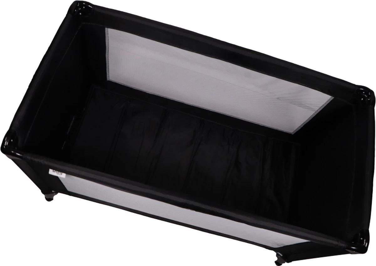 Ding Campingbedje - Zwart - 120x60 Cm - Reisbedje Inclusief Bodemmatrasje - Afbeelding 8