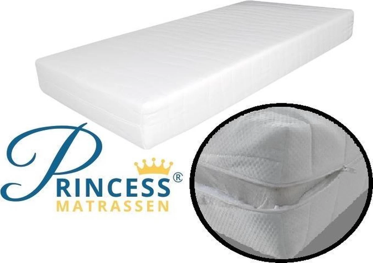 Comfort HR40 Koudschuim Ledikant Princess Matras - 60x120x14 Cm - Anti-allergische Wasbare Hoes - Afbeelding 4