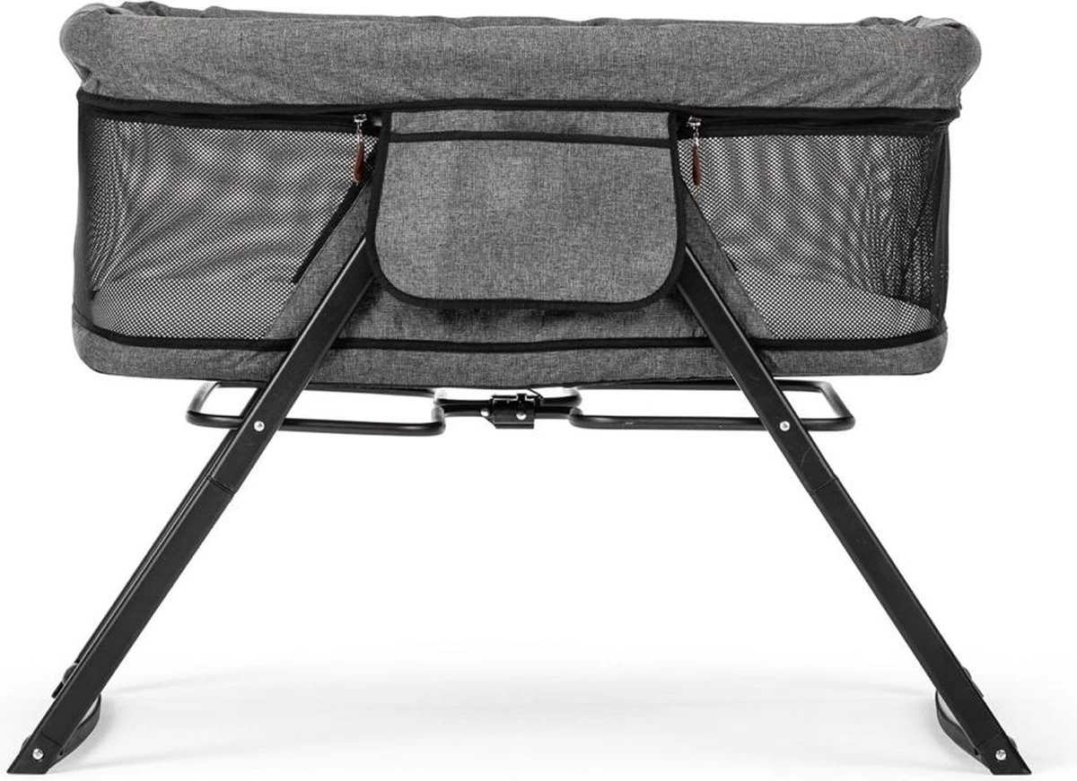 Hibaby Co-Sleeper - Essential Brown - Wieg Functie - Reisbedje - Inclusief Matras - Afbeelding 4