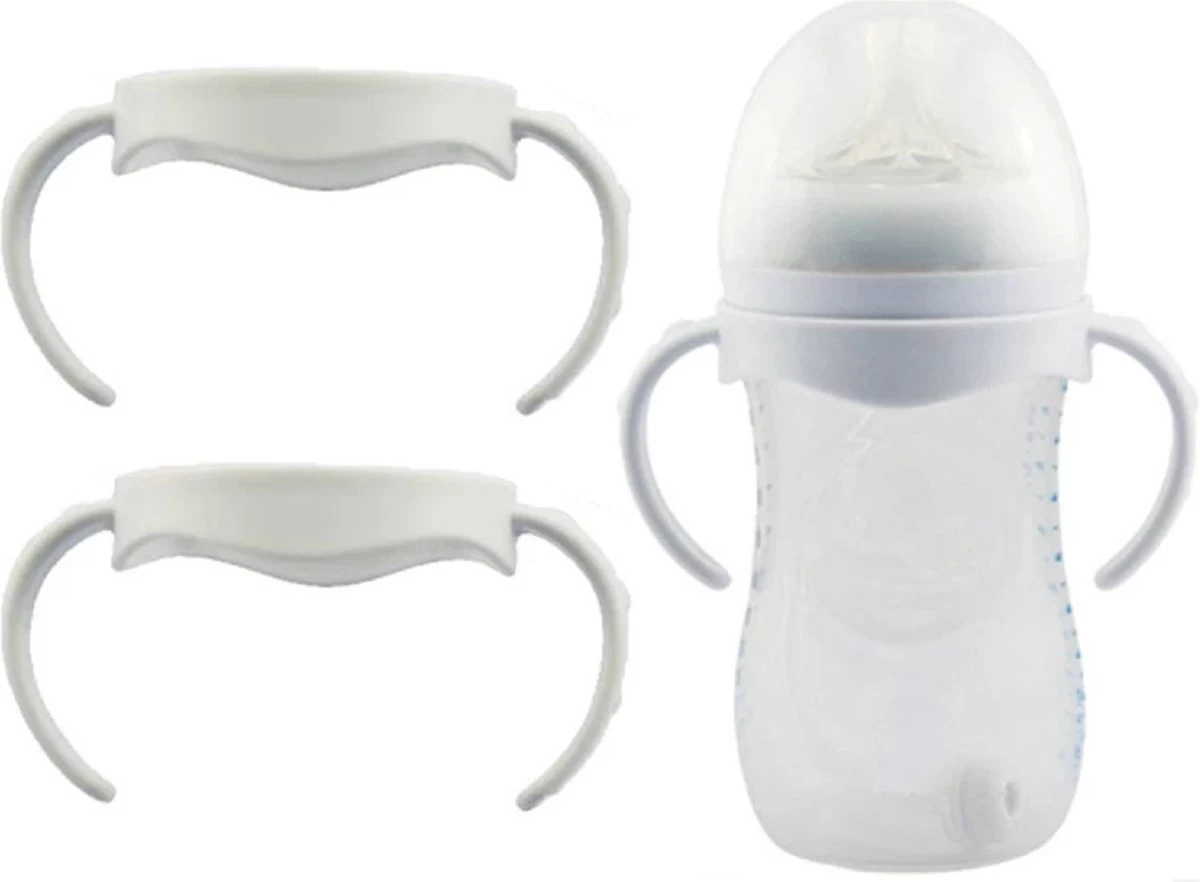 Merkloos Handvat Babyfles | Geschikt Voor Philips Avent Natural Fles | Zelfstandig Drinken | Peuterfles | Baby - Afbeelding 5