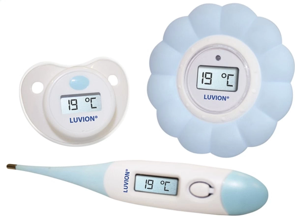 Luvion - 3 In 1 Baby Thermometer Set - Koortsthermometer - Bad / Water Thermometer - Speen Thermometer - Afbeelding 3