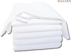 Makian Molton Luiers - Molton Doeken 80x80cm - Set Van 6 - Wit