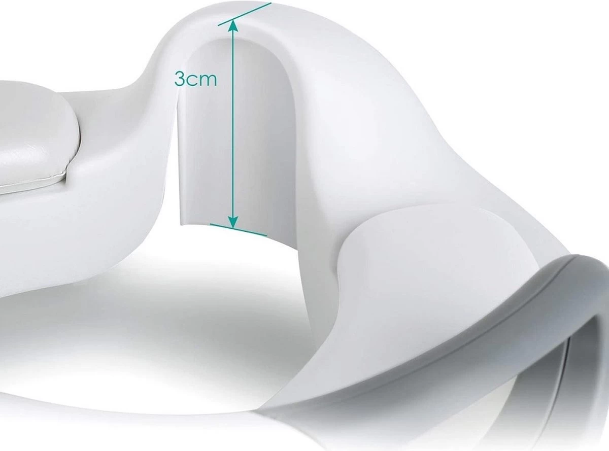 Universele Toiletbril Met Handvaten Voor Kinderen | Kinder Toiletzitje Toiletstoel | WC-bril Verkleiner Voor Peuters En Kleuters | Wit LB-A23 - Afbeelding 5