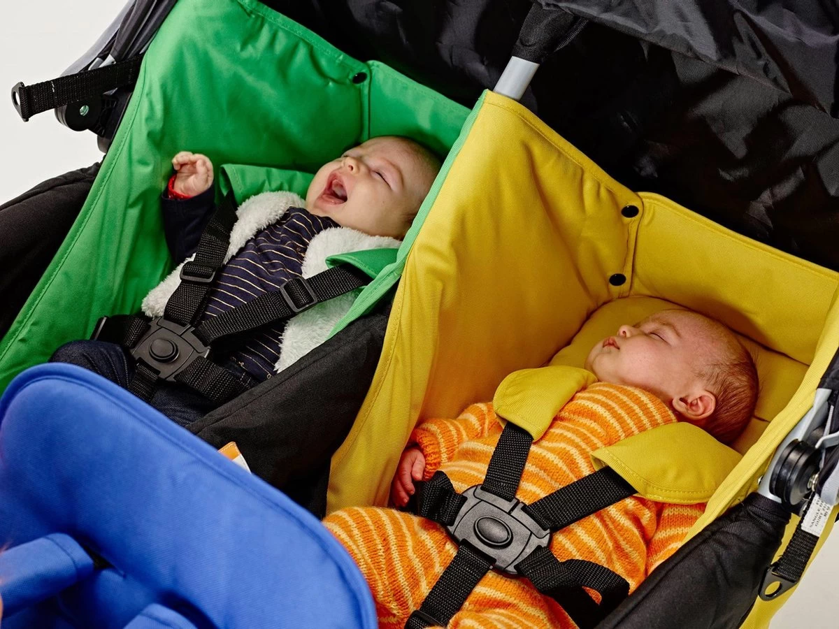 Familidoo Lidoo Star Bb Plus 4 Zits Wandelwagen L Buggy L Kinderwagen 4 Plekken Geschikt Voor 2 Newborn Baby's - Afbeelding 3
