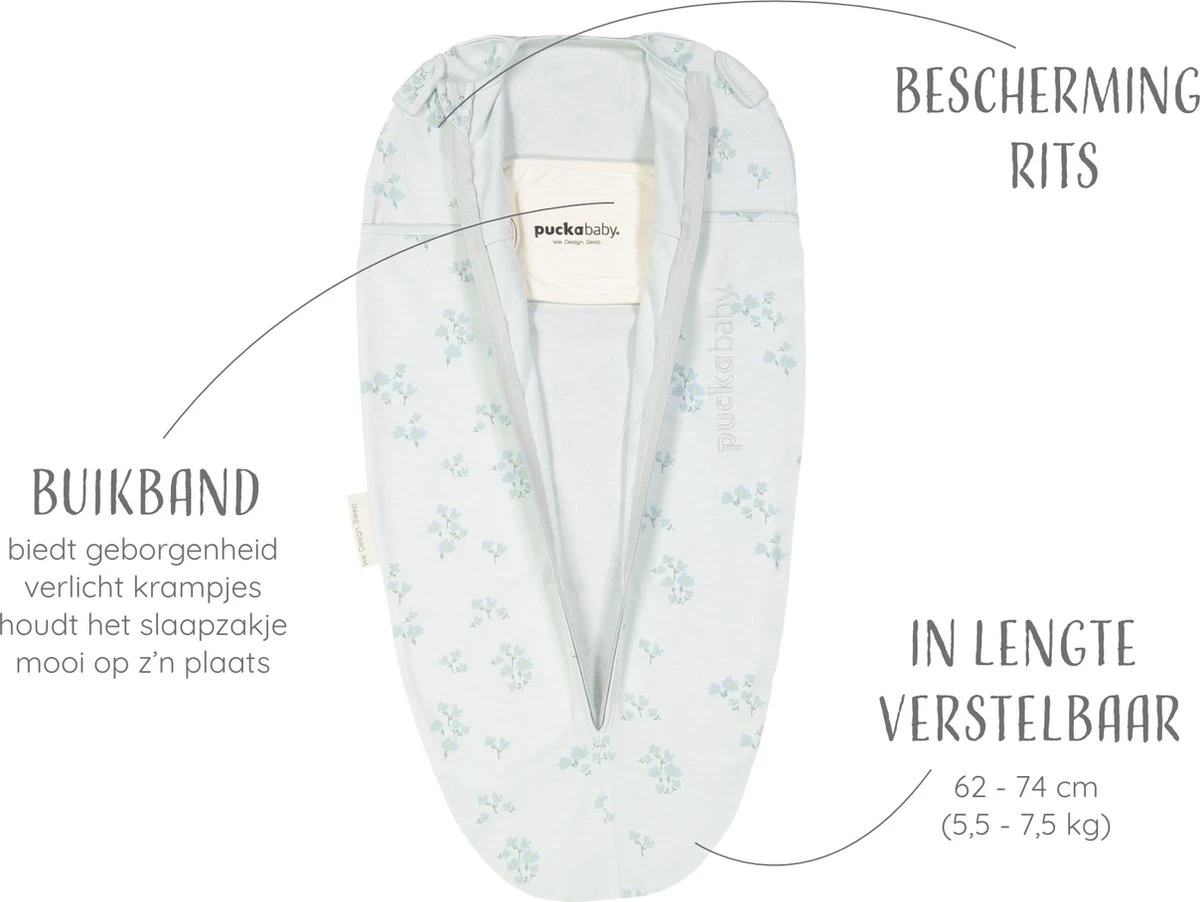Puckababy Inbakerslaapzak Original Mini 3-6 Maanden - Forever Love - Afbeelding 4