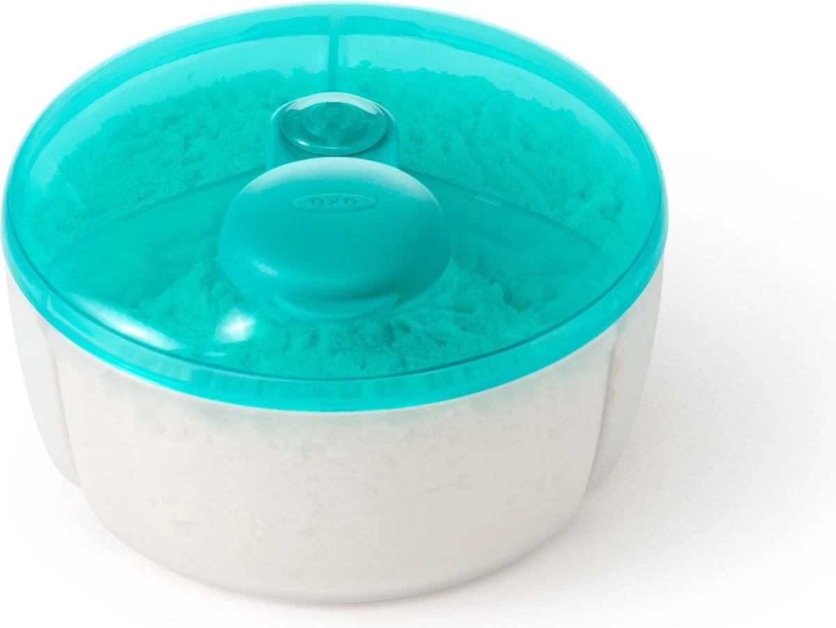 OXO Tot Melkpoeder Verdeeldoosje - Melkpoeder Doseerdoosjes - Melkpoeder Reisbox - Teal