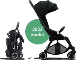 Hamilton By Yoop X1 Plus Buggy – Nieuw, Hoger, Uitgebreider 2023 Model – Premium Stroller Met One Hand Folding Technologie – Zwart – Lichte, Verstelbare En Wendbare Kinderwagen Met Vele Gemakken