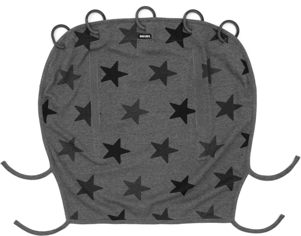 Dooky Universal Cover Zonnescherm Kinderwagen - Grey Stars