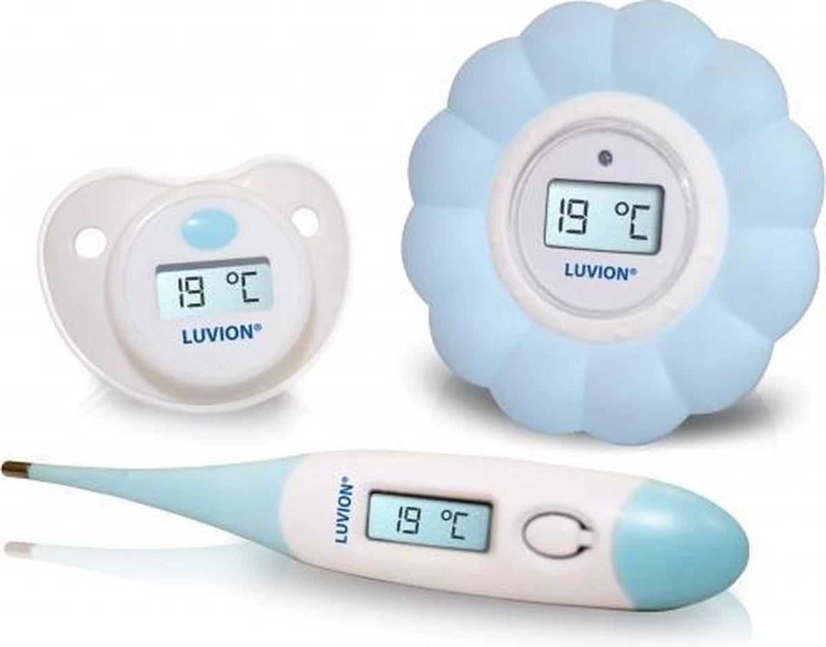 Luvion - 3 In 1 Baby Thermometer Set - Koortsthermometer - Bad / Water Thermometer - Speen Thermometer - Afbeelding 4