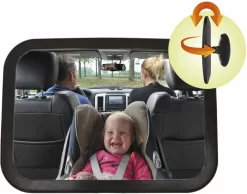 Dc Brands - Verstelbare Spiegel Voor In De Auto - Kinderspiegel Auto - Spiegel - Baby - Veiligheid